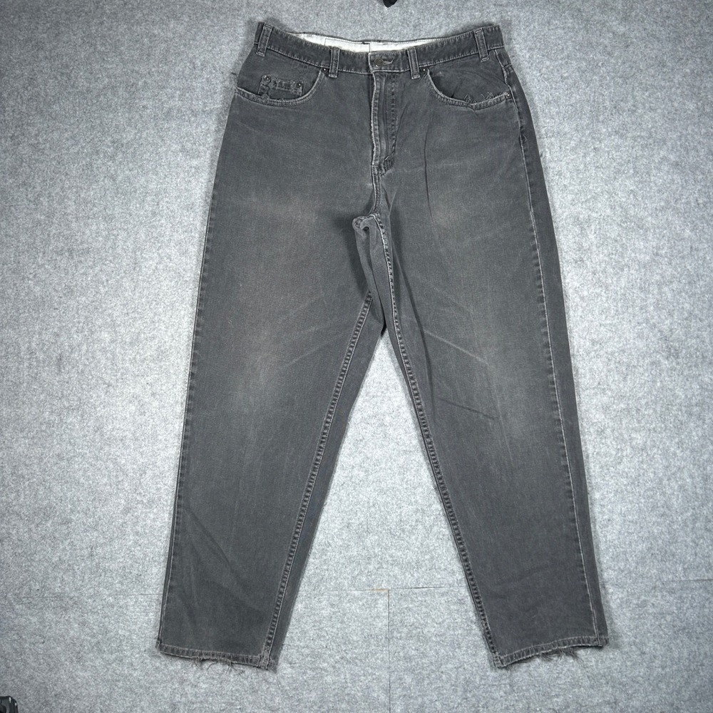 Vintage Levi's Denim Jeans Men 33x32 Grey Relaxed Fit Vintage 90s Made in Canada